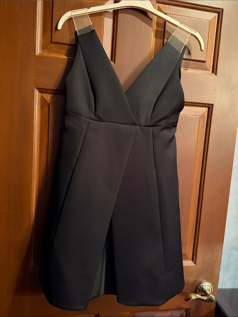 Classic Black V-Neck Sleeveless Dress